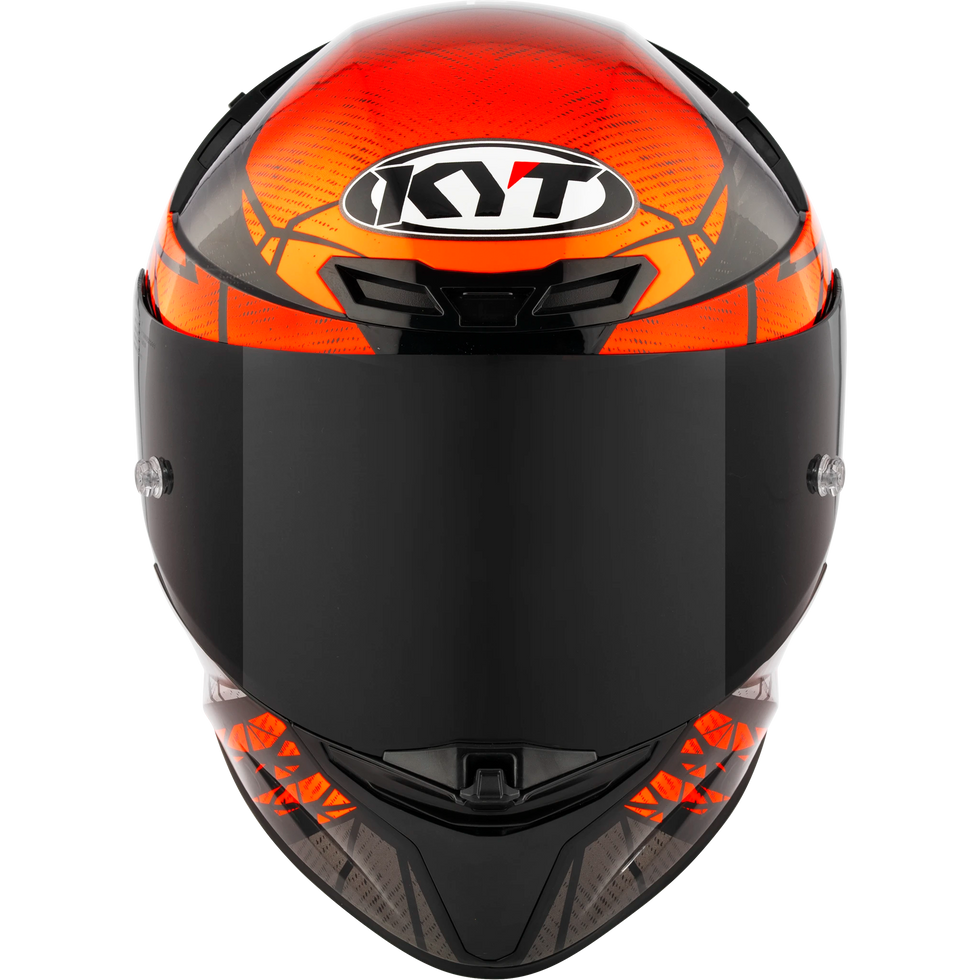 KYT TT Revo Combustion Helmet - Orange