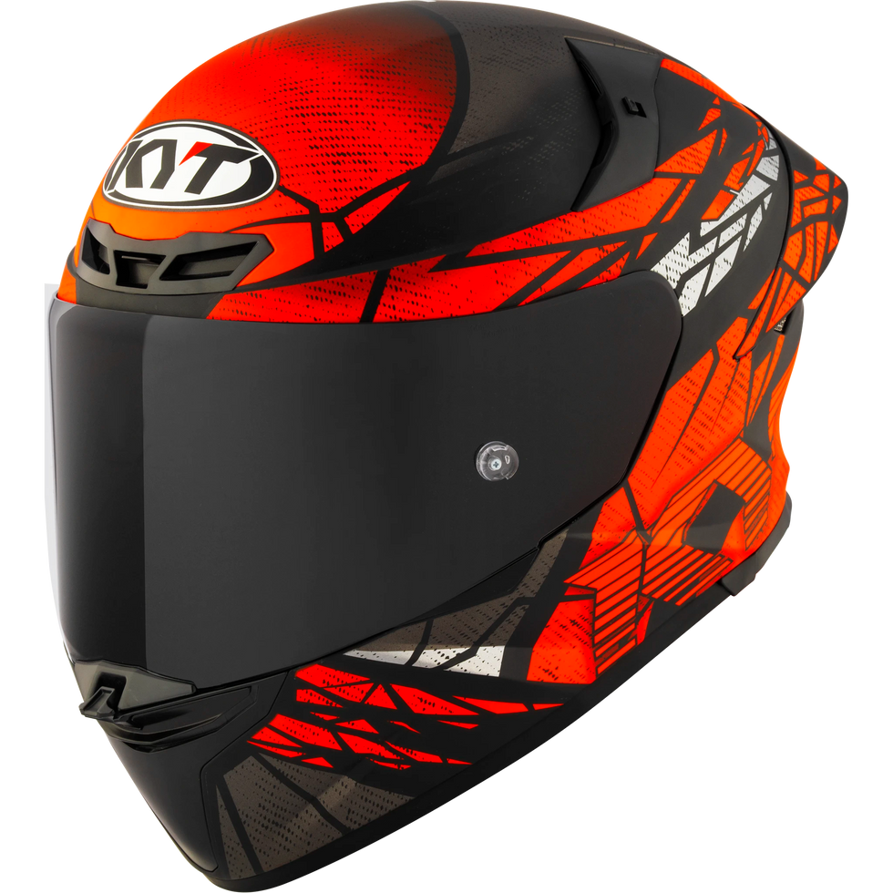 KYT TT Revo Combustion Helmet - Orange