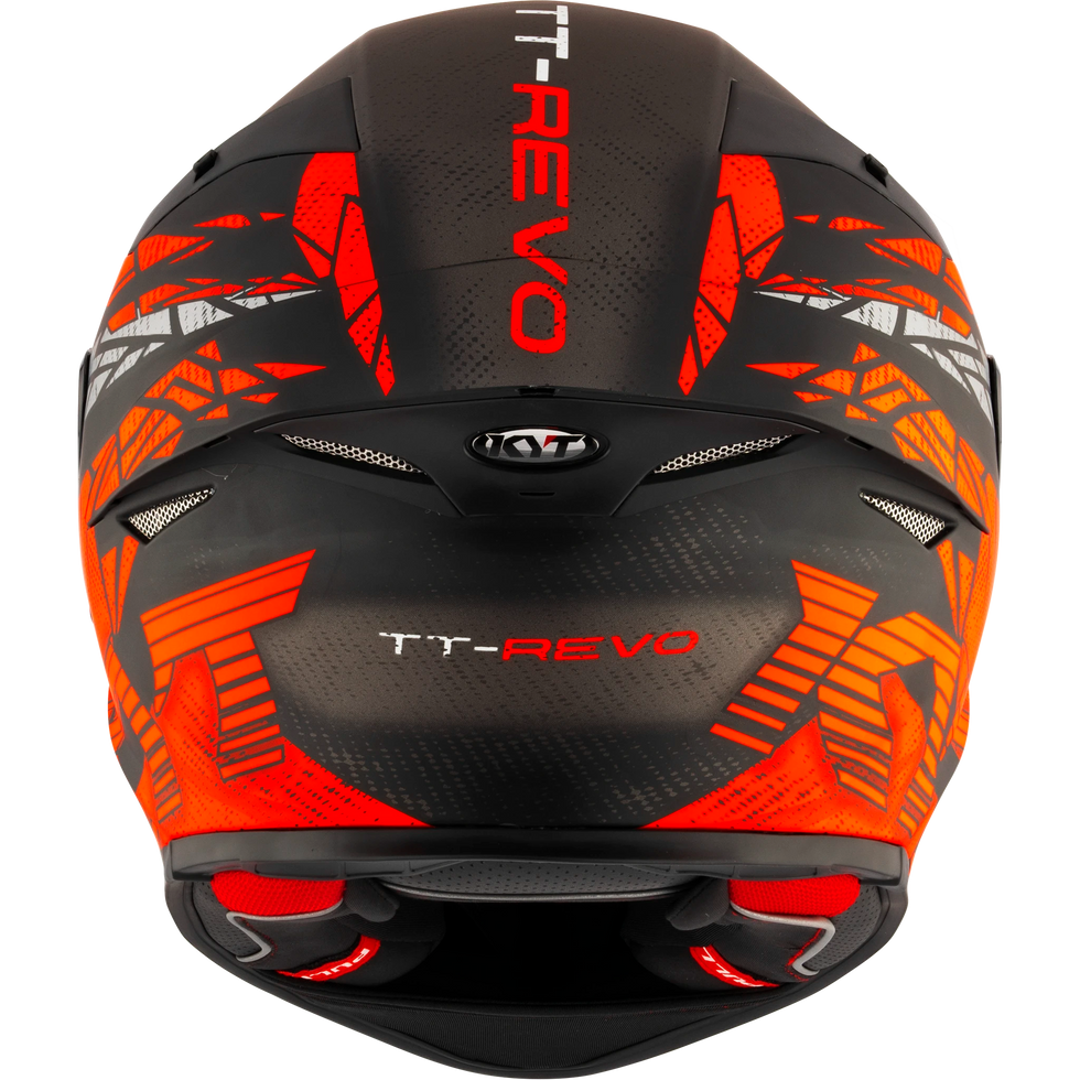 KYT TT Revo Combustion Helmet - Red