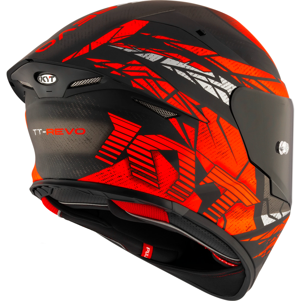 KYT TT Revo Combustion Helmet - Red