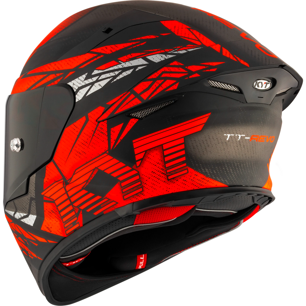 KYT TT Revo Combustion Helmet - Red