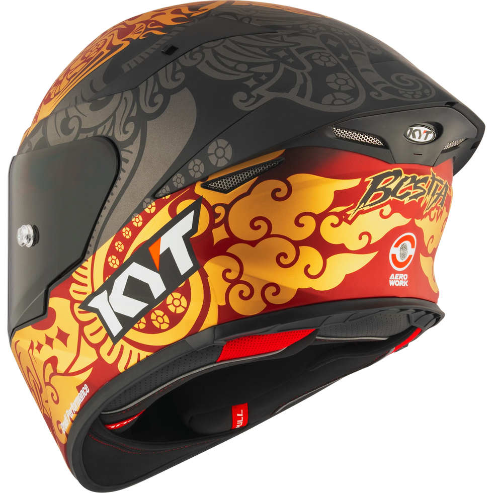 KYT TT Revo Bastianini Indonesia 2024 Replica Helmet - Bastianini Indonesia 2024