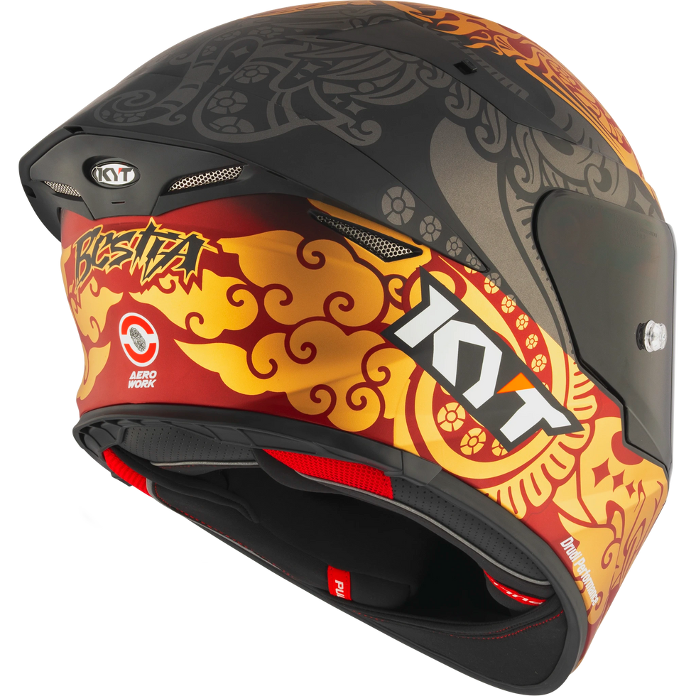 KYT TT Revo Bastianini Indonesia 2024 Replica Helmet - Bastianini Indonesia 2024