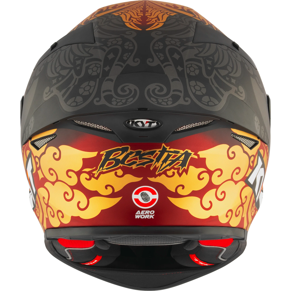 KYT TT Revo Bastianini Indonesia 2024 Replica Helmet - Bastianini Indonesia 2024