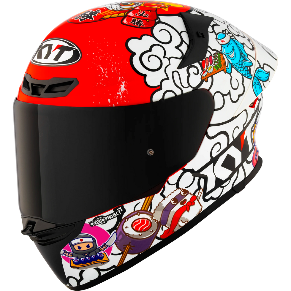 KYT TT Revo Sushi Time Speical Edition Helmet - Sushi Time