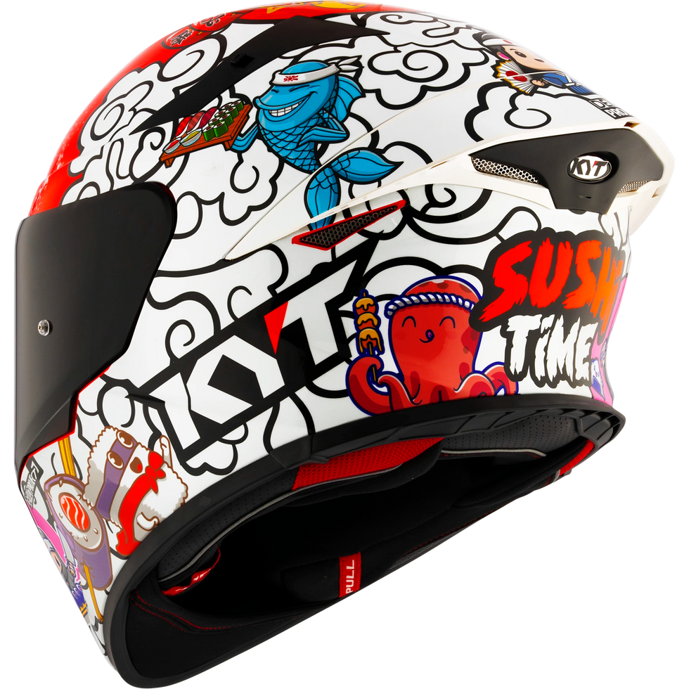 KYT TT Revo Sushi Time Speical Edition Helmet - Sushi Time