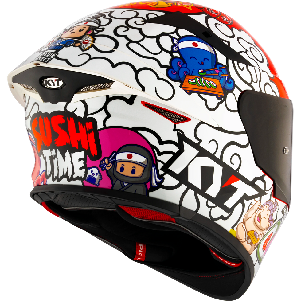 KYT TT Revo Sushi Time Speical Edition Helmet - Sushi Time
