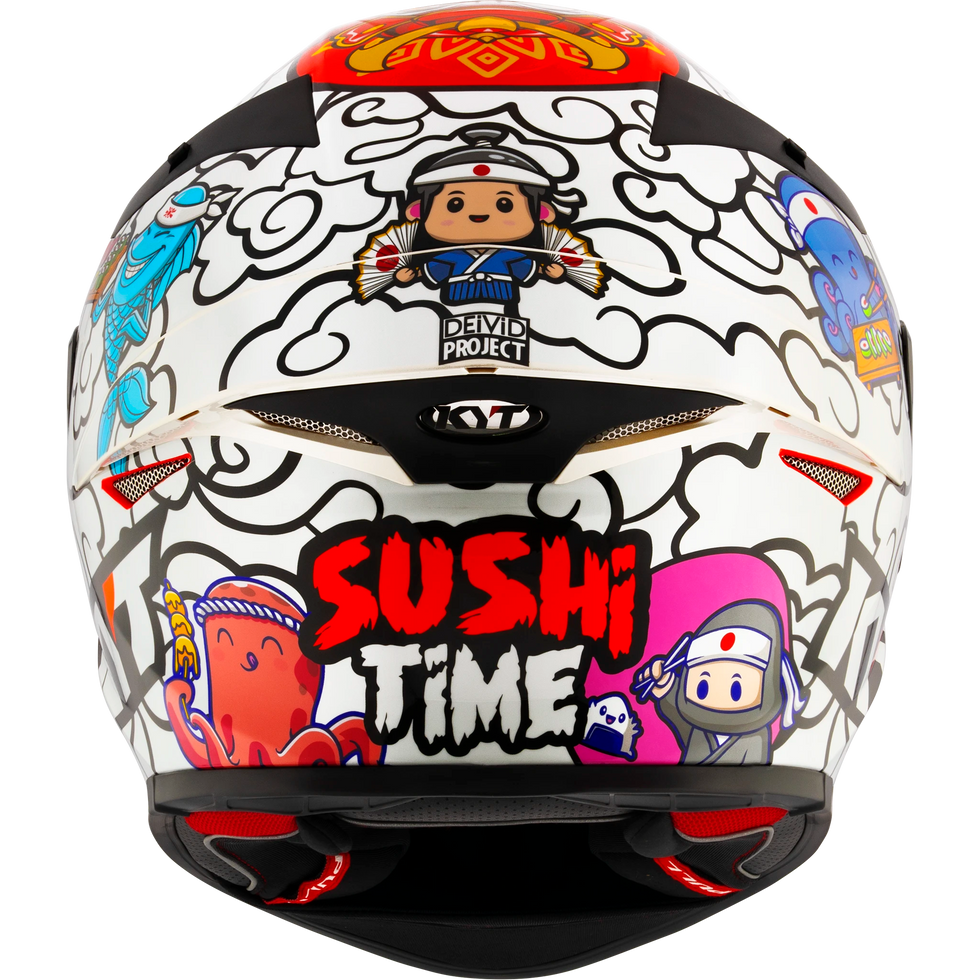 KYT TT Revo Sushi Time Speical Edition Helmet - Sushi Time