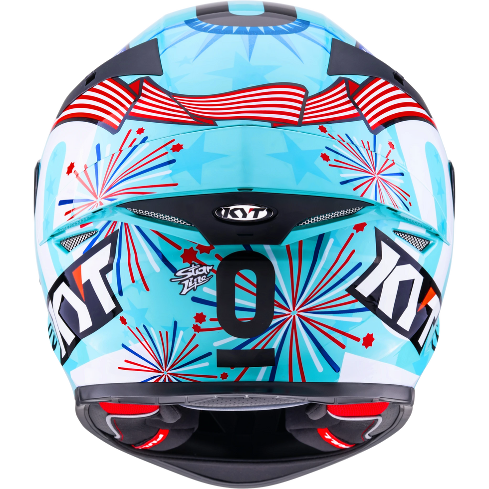 KYT TT Revo Leopard Americas Replica Helmet - Leopard Americas Replica