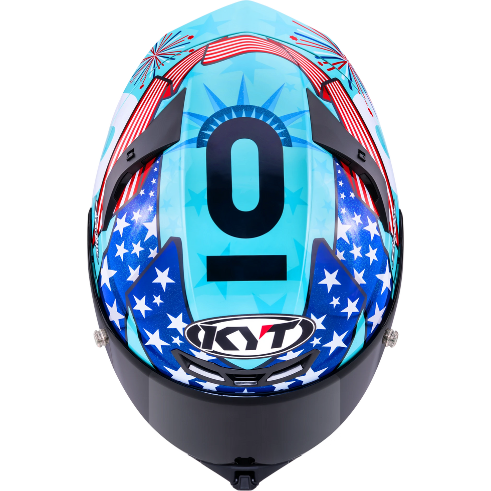 KYT TT Revo Leopard Americas Replica Helmet - Leopard Americas Replica