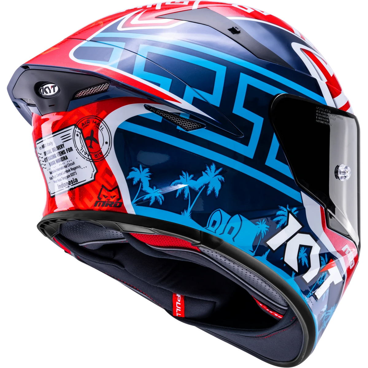 KYT TT-REVO Moreira Mandalika Replica Helmet