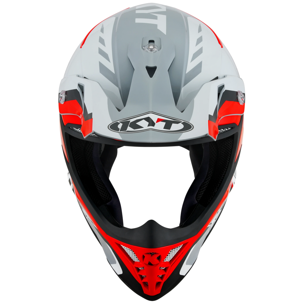 KYT Skyhawk Glowing Helmet - White/Red