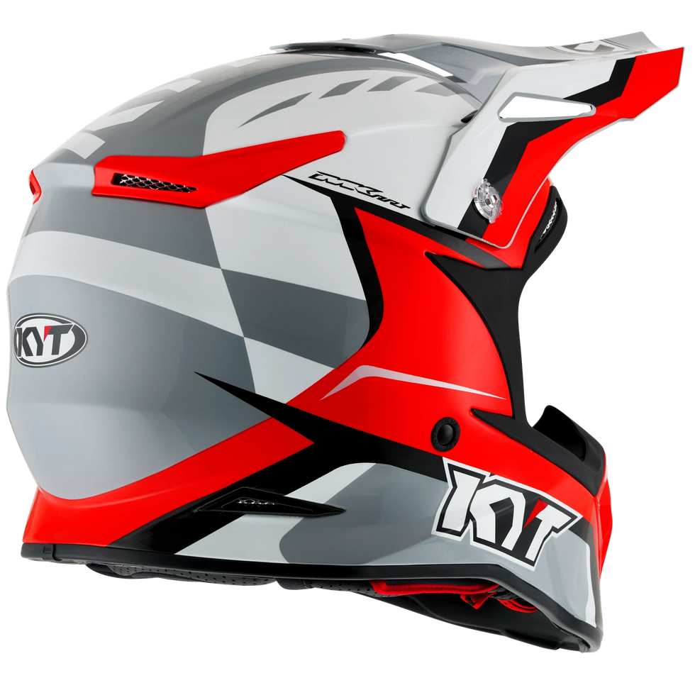 KYT Skyhawk Glowing Helmet - White/Red
