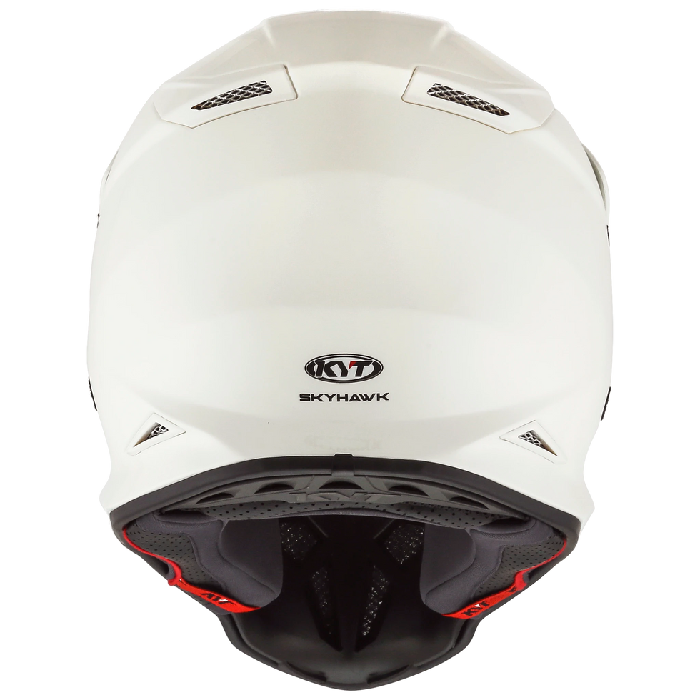 KYT Skyhawk Solid Helmet - Plain White