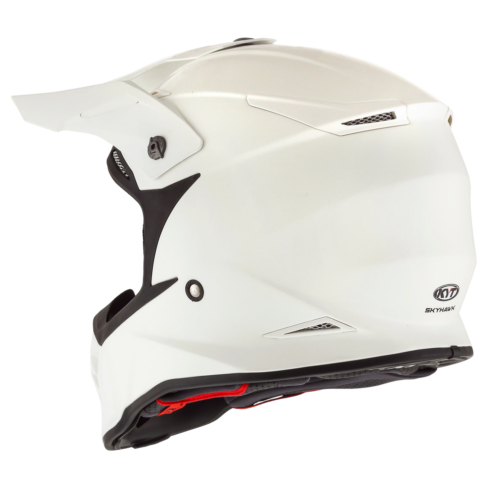 KYT Skyhawk Solid Helmet - Plain White