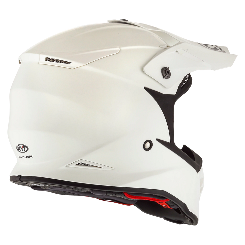KYT Skyhawk Solid Helmet - Plain White
