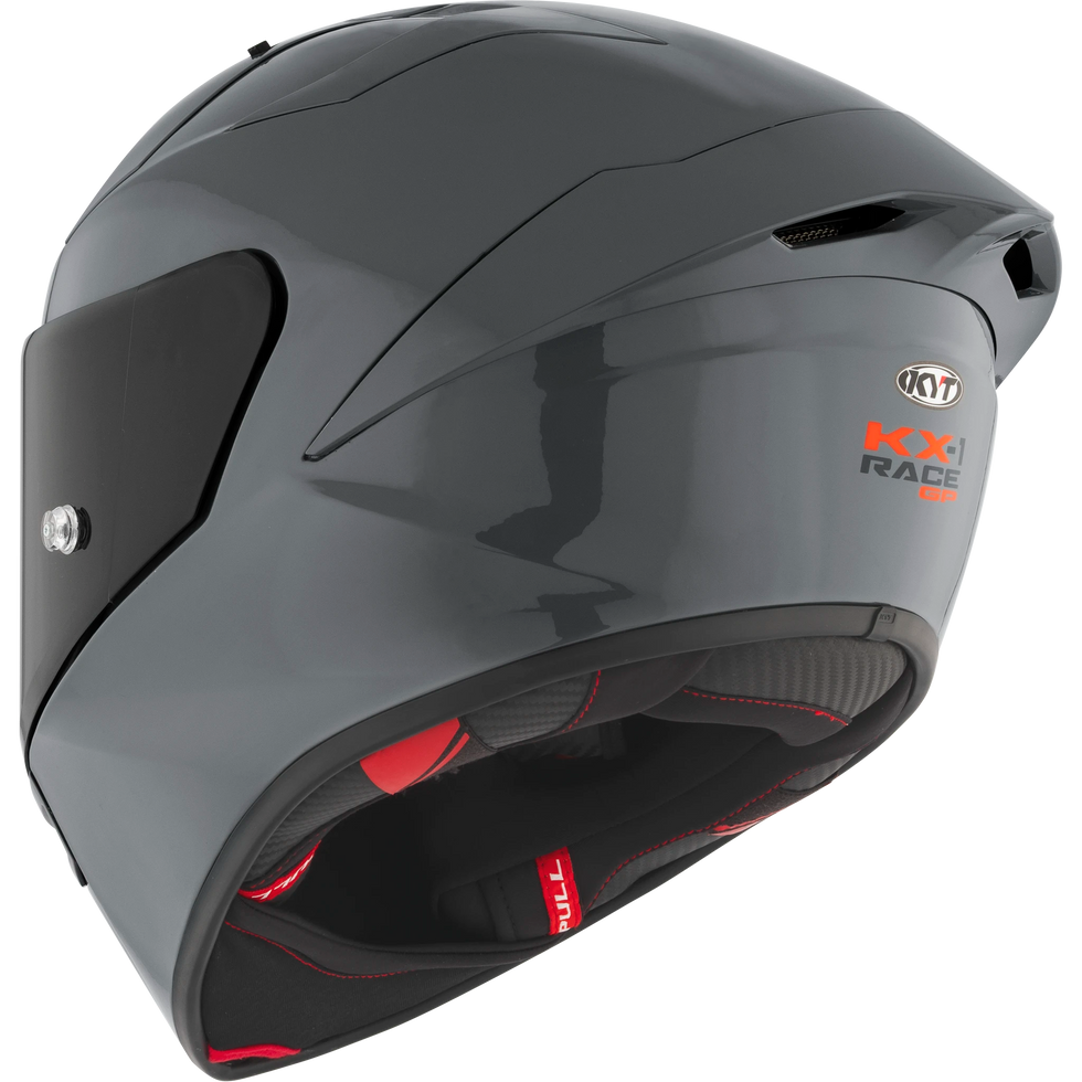 KYT KX-1 Race Solid Helmet - Plain GRL Grey