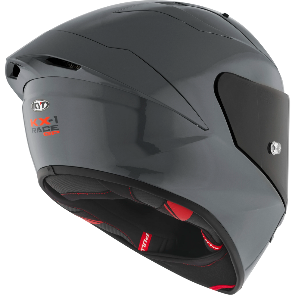 KYT KX-1 Race Solid Helmet - Plain GRL Grey