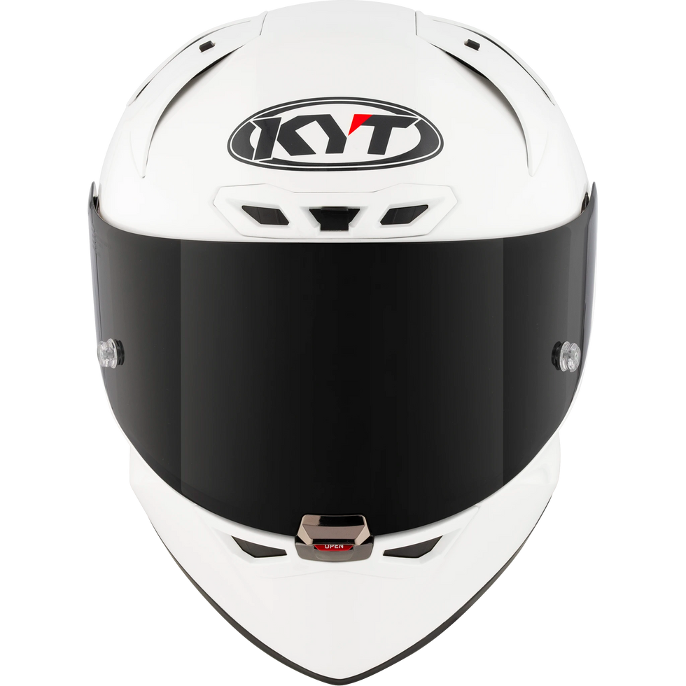 KYT KX-1 Race Solid Helmet - Plain White