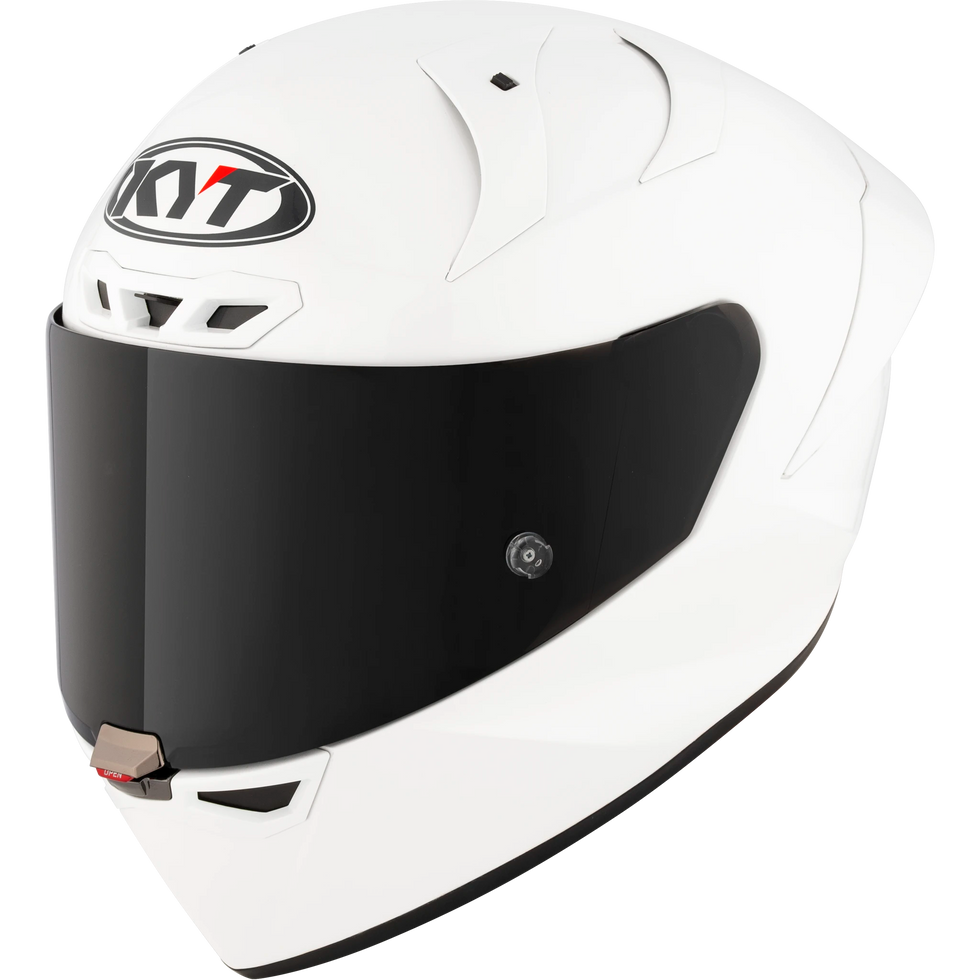 KYT KX-1 Race Solid Helmet - Plain White