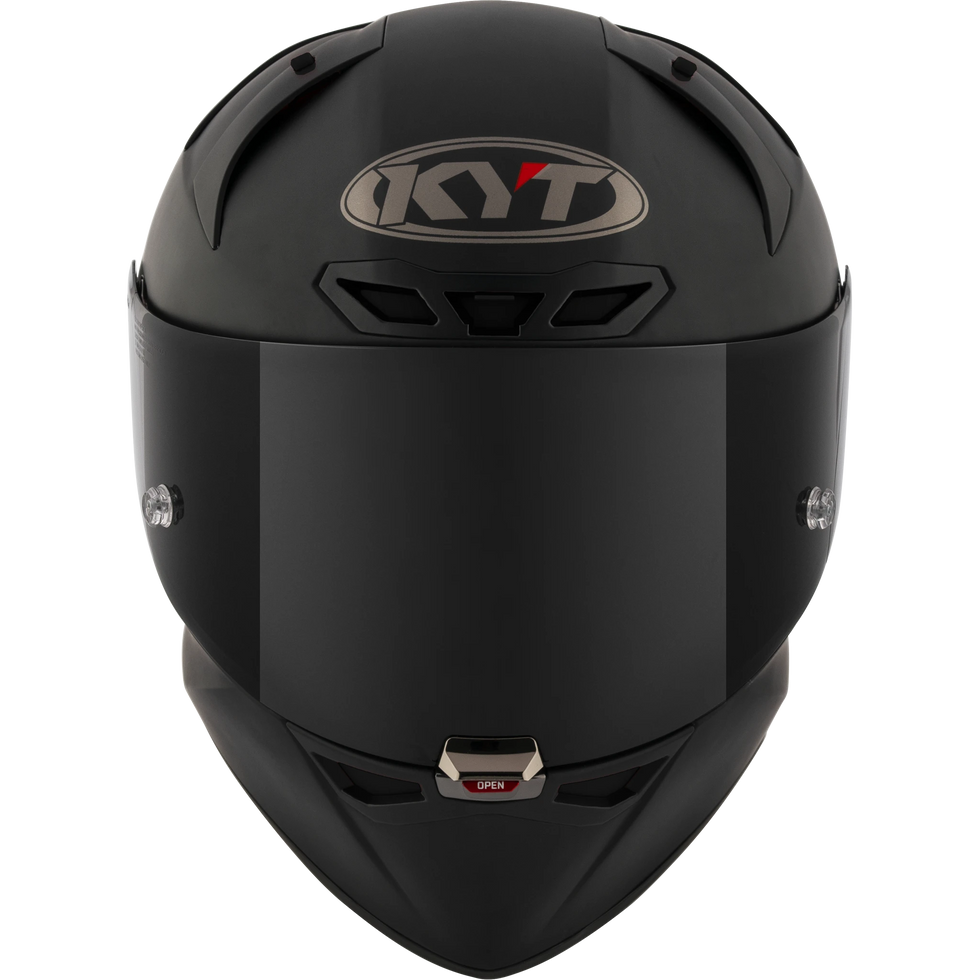 KYT KX-1 Race Solid Helmet - Plain Black
