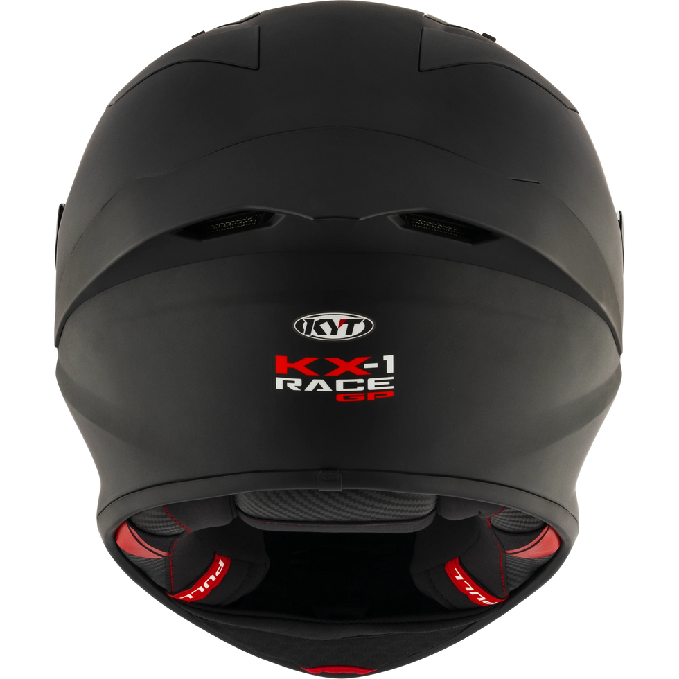 KYT KX-1 Race Solid Helmet - Plain Black