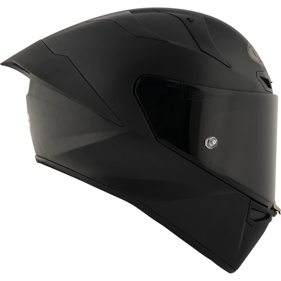 KYT KX-1 Race Solid Helmet - Plain Matte Black