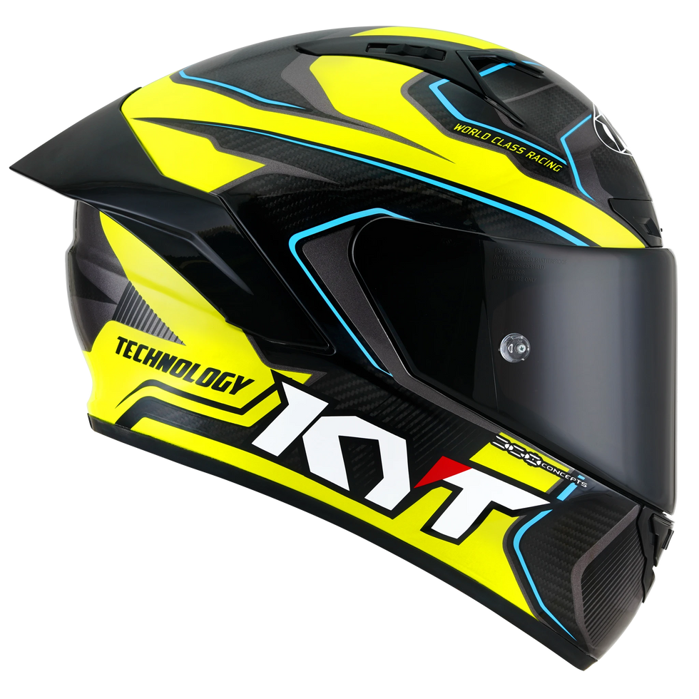 KYT NZ-Race Carbon Carbon Competition Helmet - Yellow