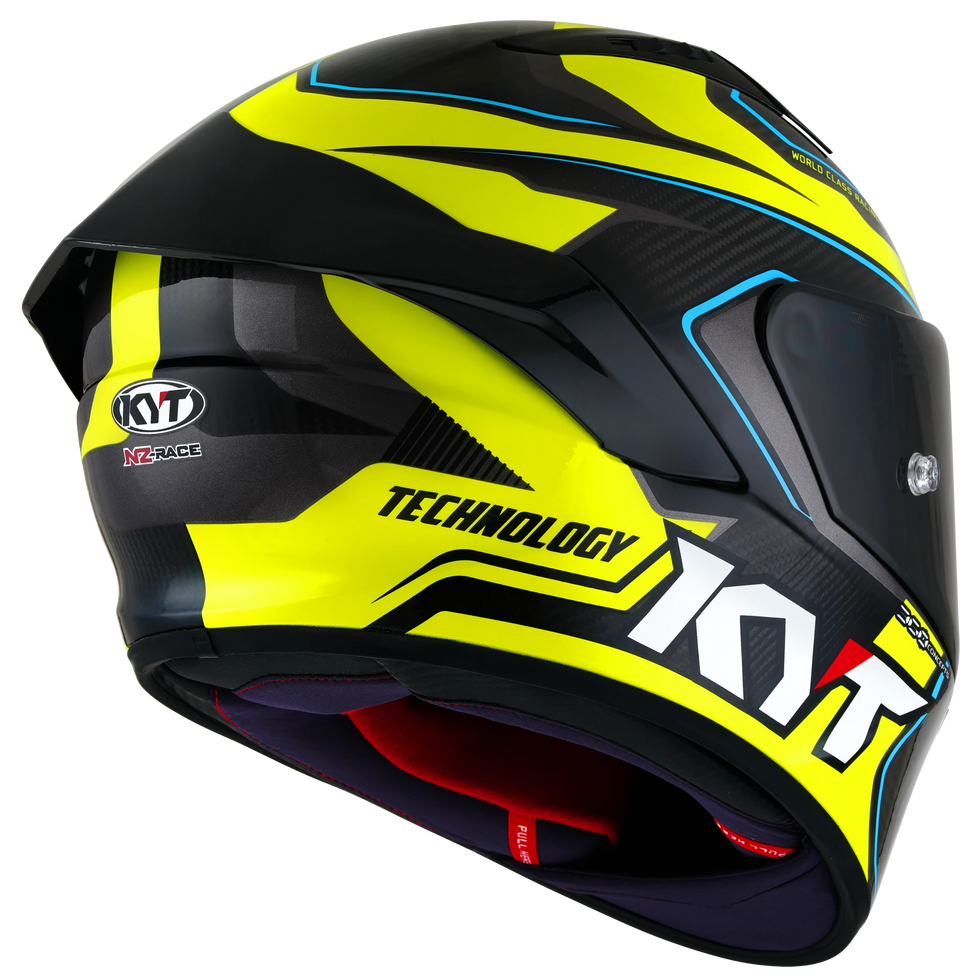 KYT NZ-Race Carbon Carbon Competition Helmet - Yellow