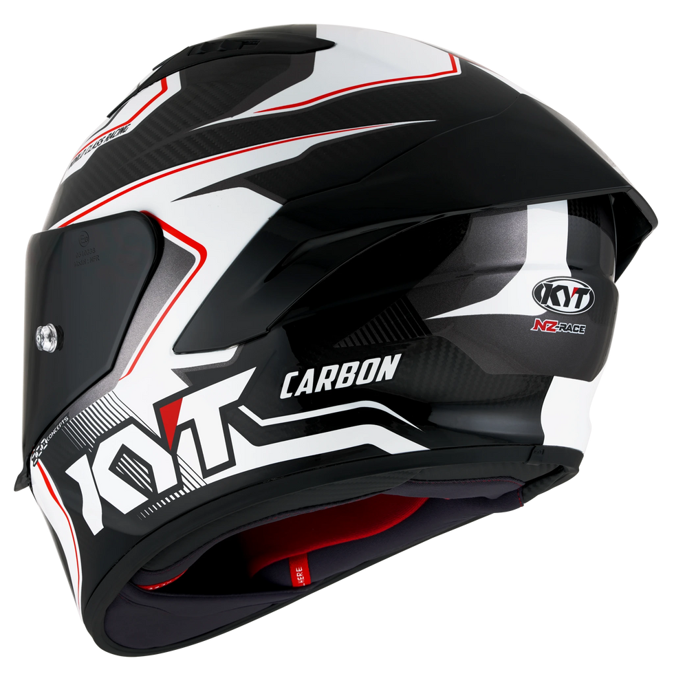 KYT NZ-Race Carbon Carbon Competition Helmet - White