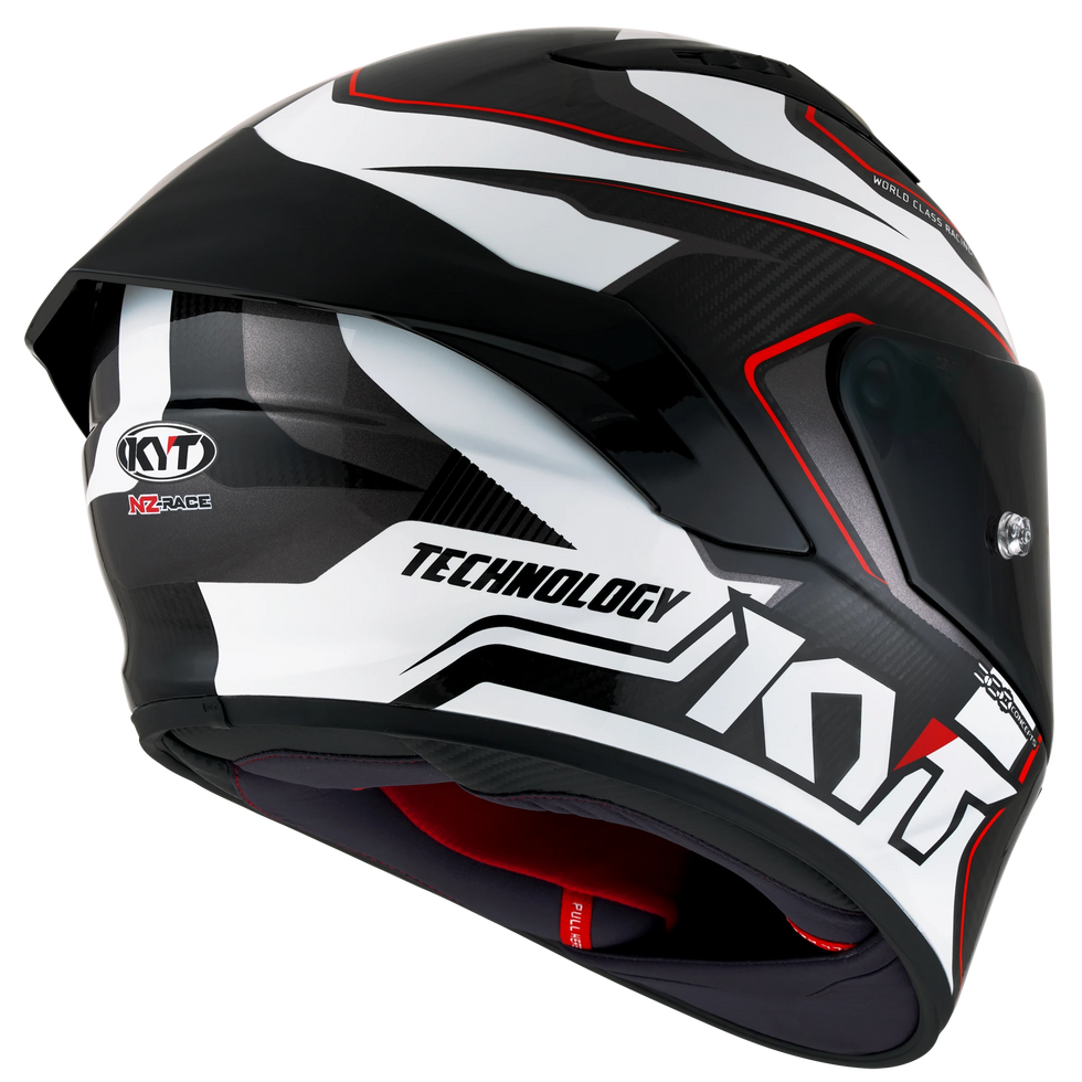 KYT NZ-Race Carbon Carbon Competition Helmet - White