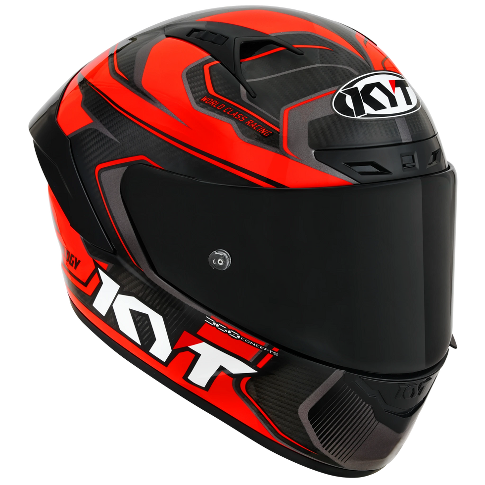 KYT NZ-Race Carbon Carbon Competition Helmet - Red