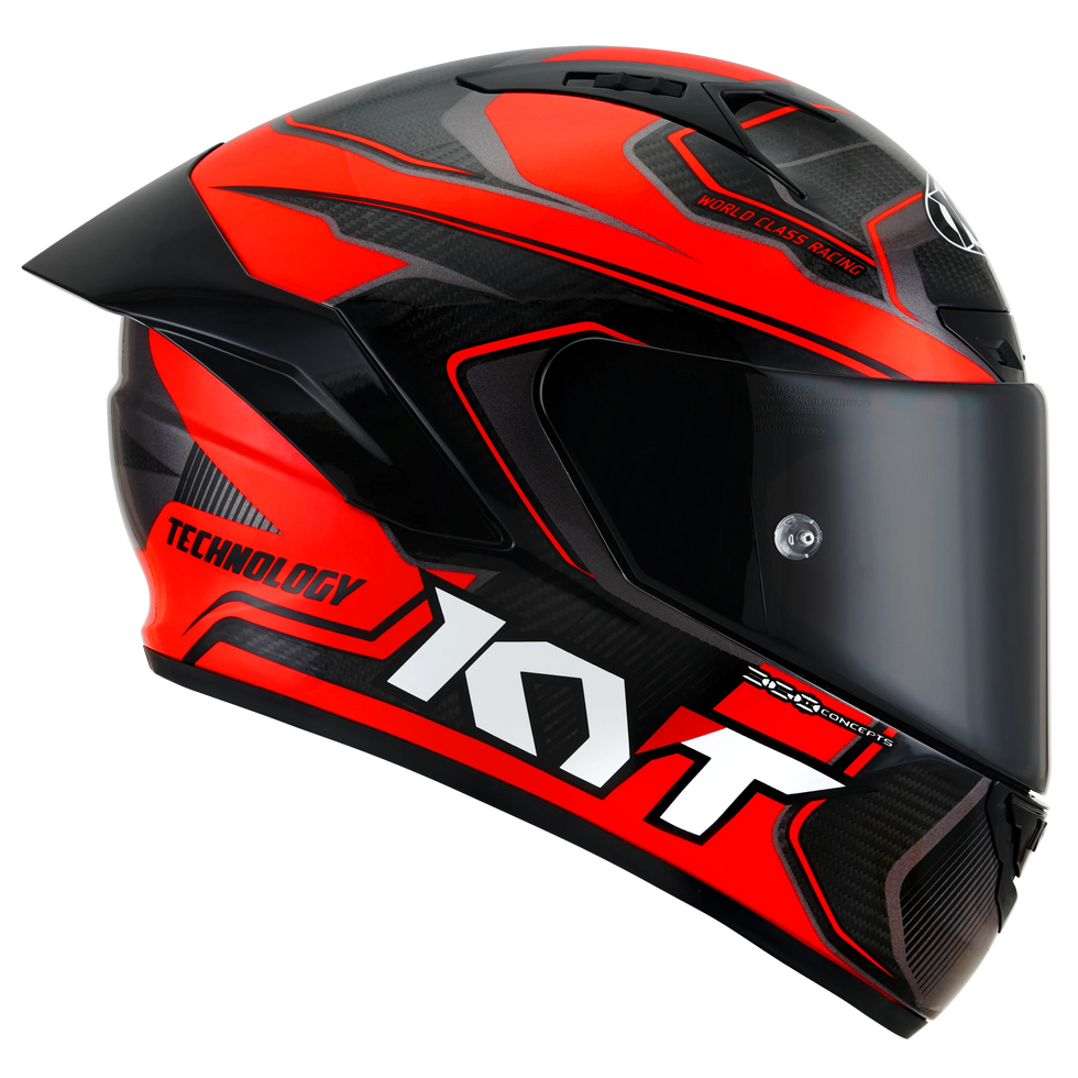 KYT NZ-Race Carbon Carbon Competition Helmet - Red