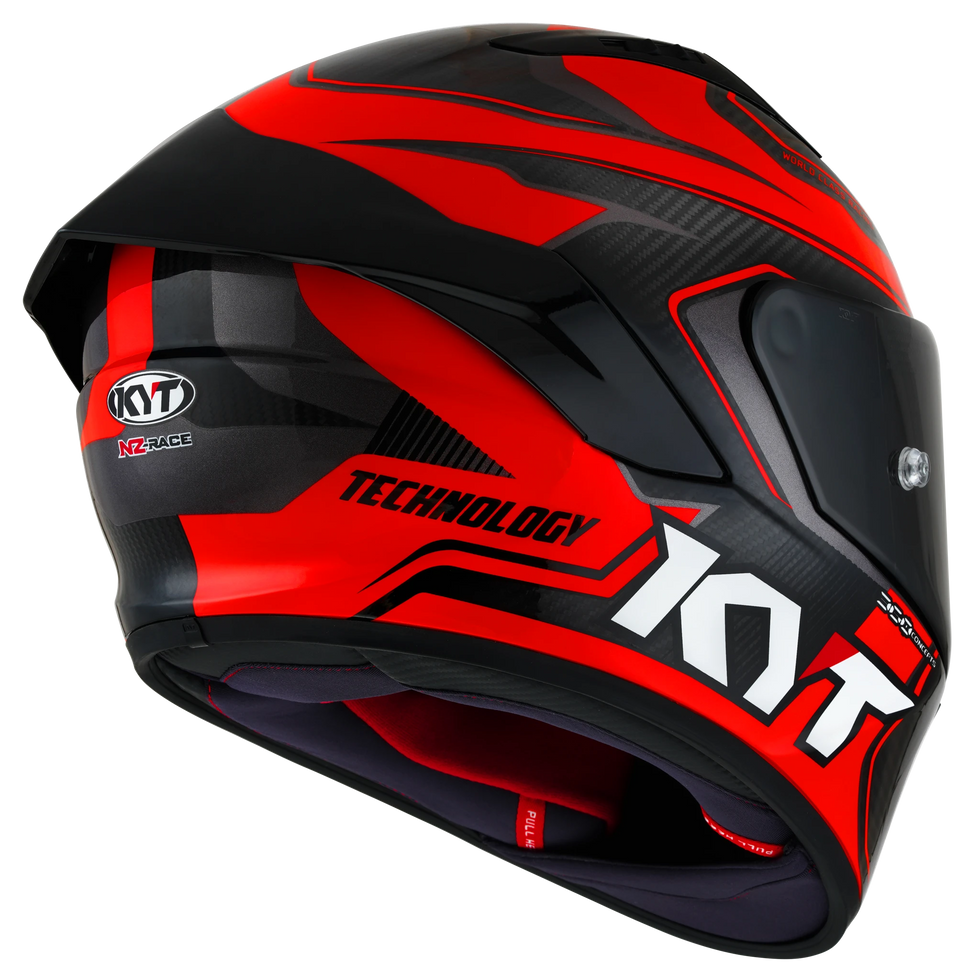 KYT NZ-Race Carbon Carbon Competition Helmet - Red