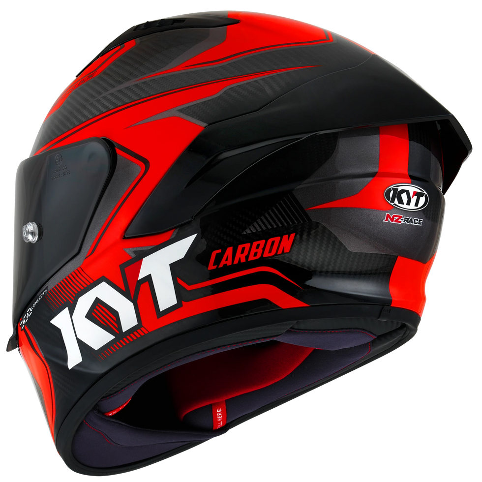 KYT NZ-Race Carbon Carbon Competition Helmet - Red