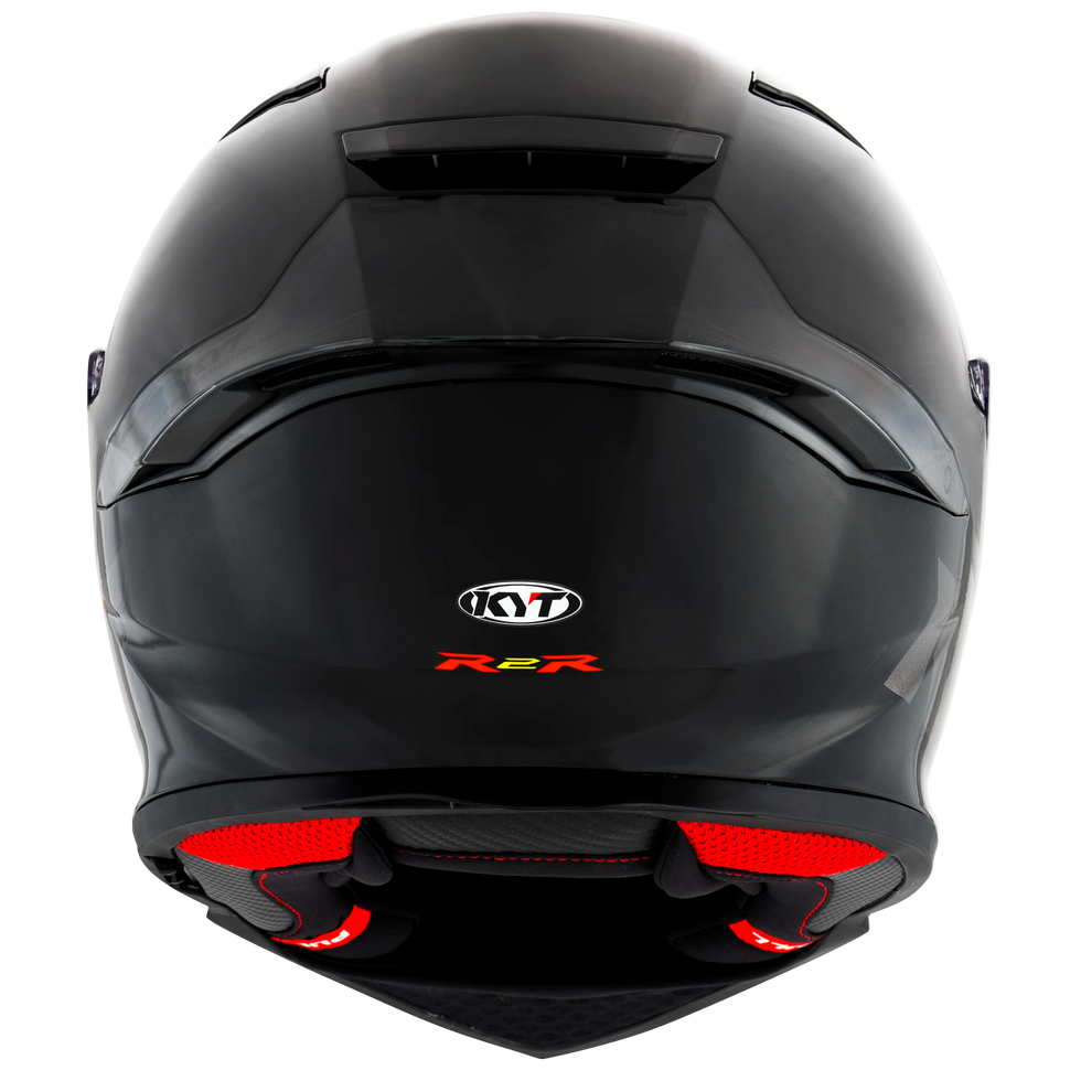 KYT R2R Solid Helmet - Plain Black