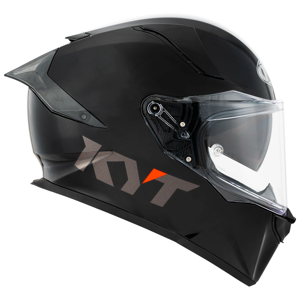KYT R2R Solid Helmet - Plain Black