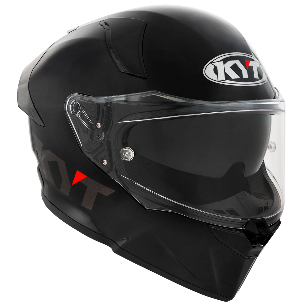 KYT R2R Solid Helmet - Plain Black