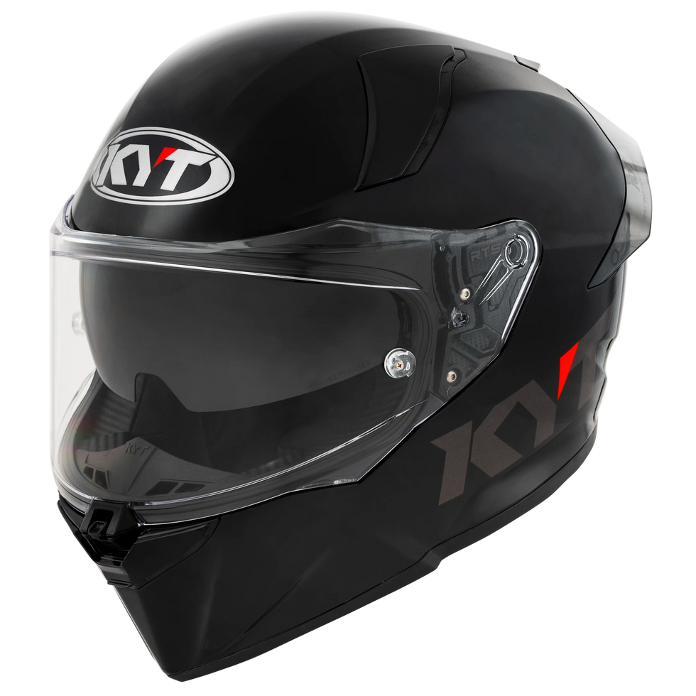 KYT R2R Solid Helmet - Plain Black