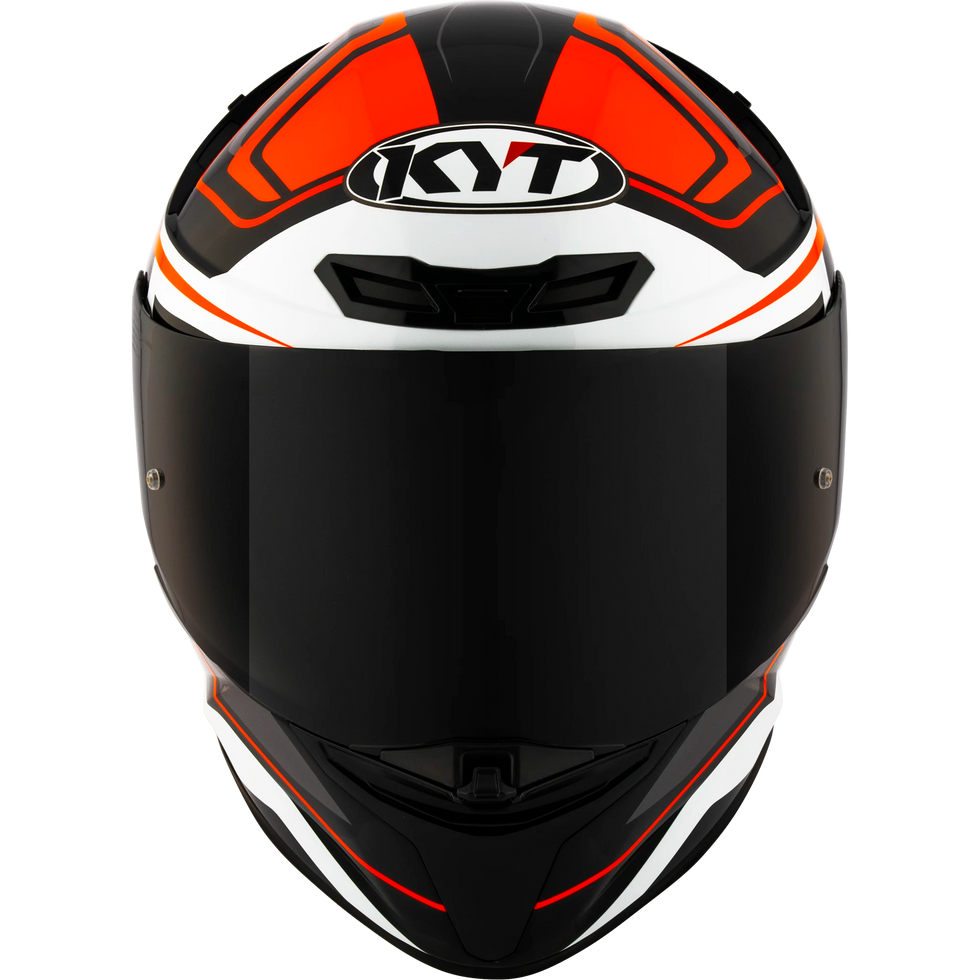 KYT TT Revo Overtech Helmet - Black/Orange