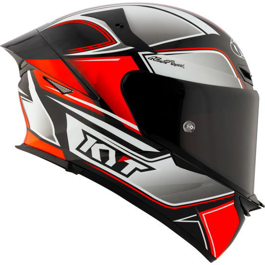 KYT TT Revo Tourist Helmet - Red Flourescent