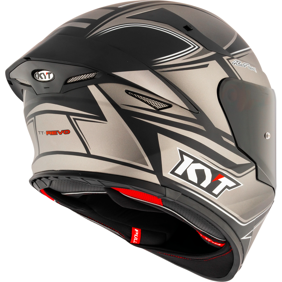 KYT TT Revo Tourist Helmet - Matte Cool Grey