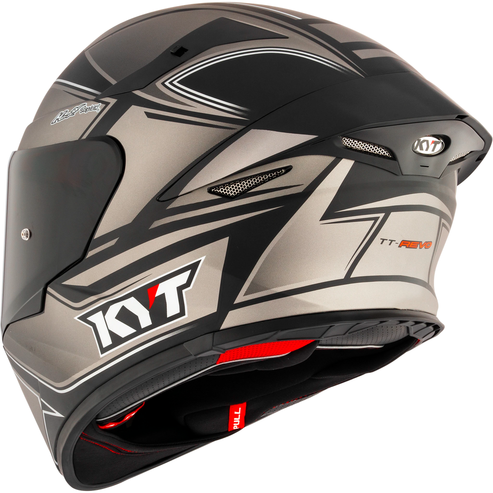 KYT TT Revo Tourist Helmet - Matte Cool Grey