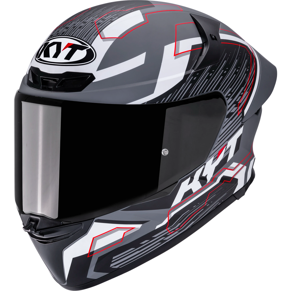 KYT TT Revo Speeding Helmet - Matte GRL Grey