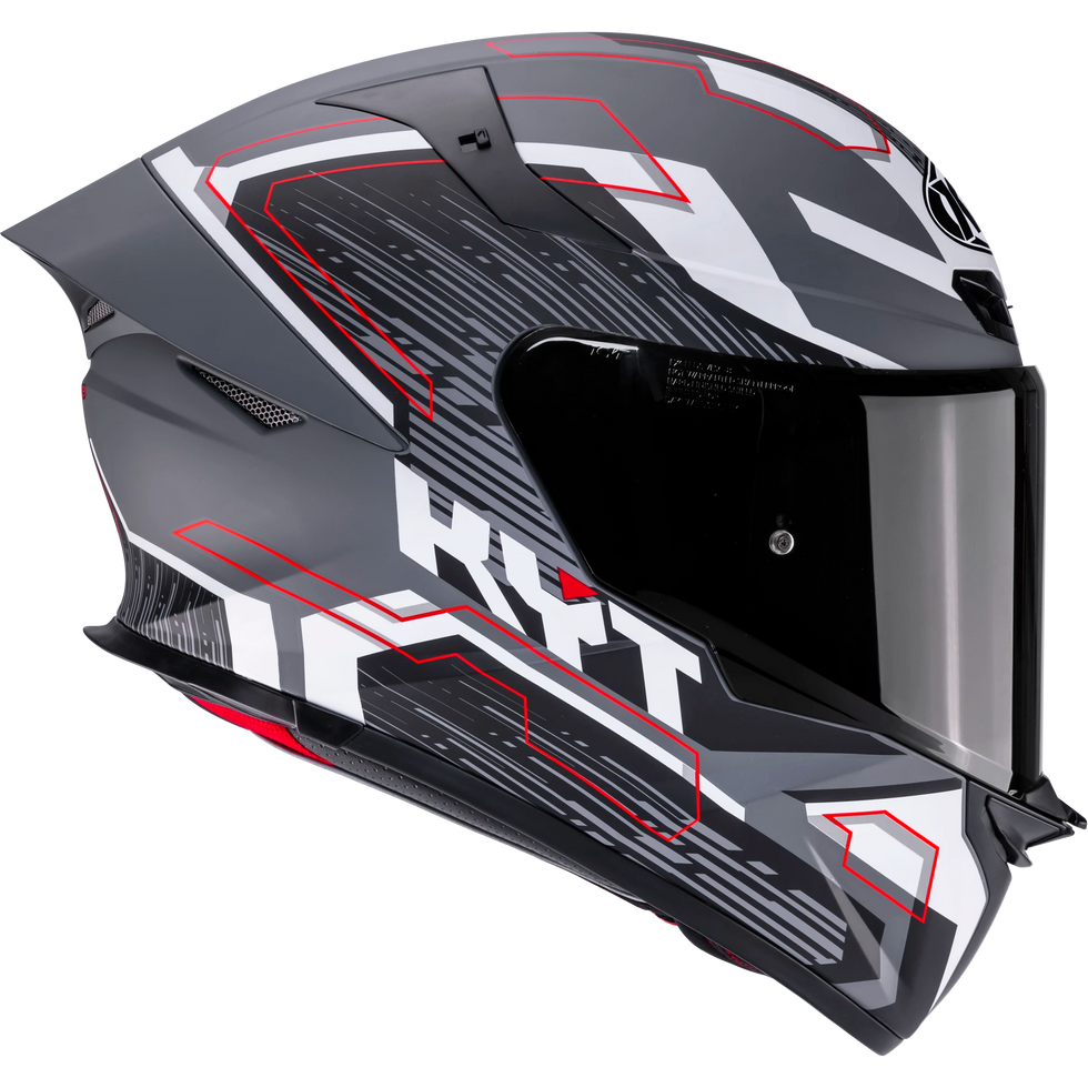 KYT TT Revo Speeding Helmet - Matte GRL Grey