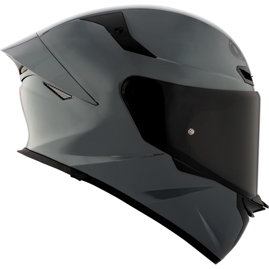 KYT TT Revo Solid Helmet - Gloss GRL Grey