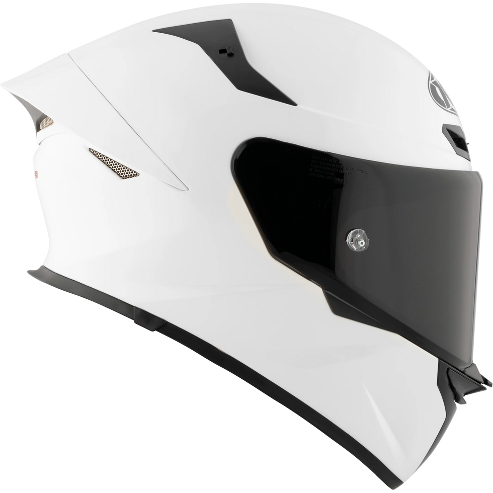 KYT TT Revo Solid Helmet - Plain White