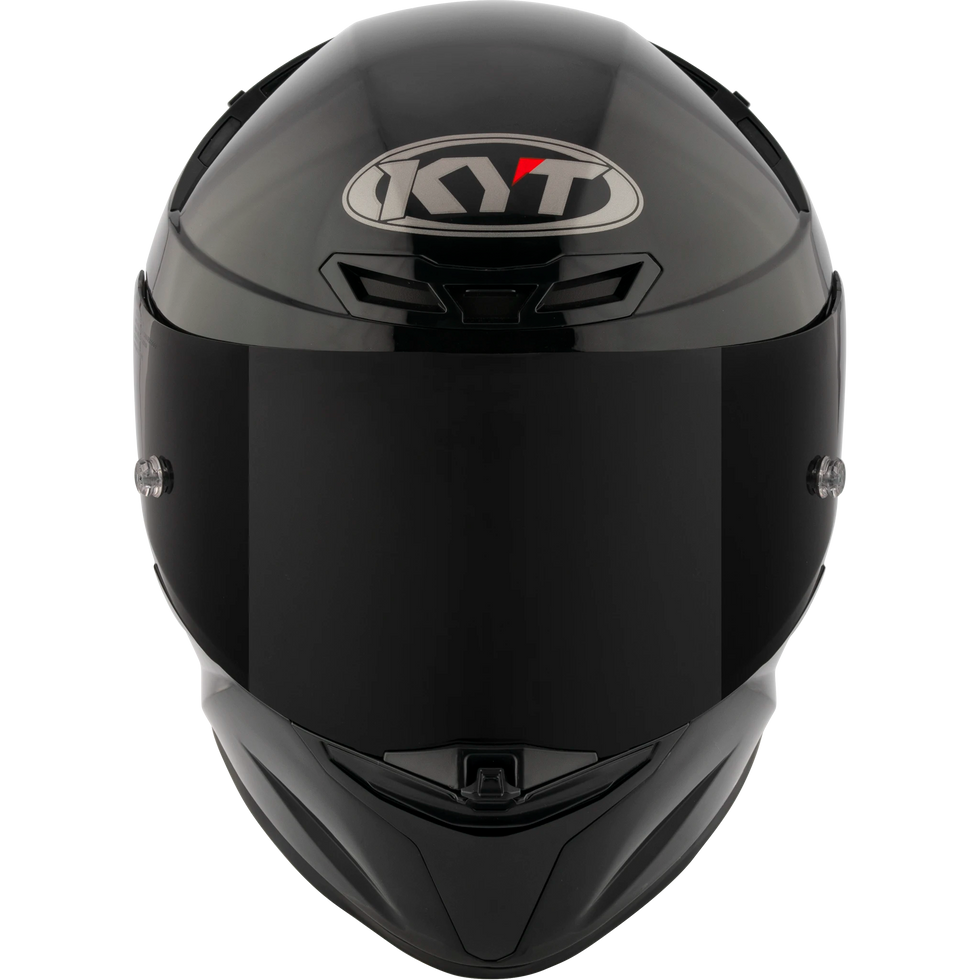 KYT TT Revo Solid Helmet - Plain Black