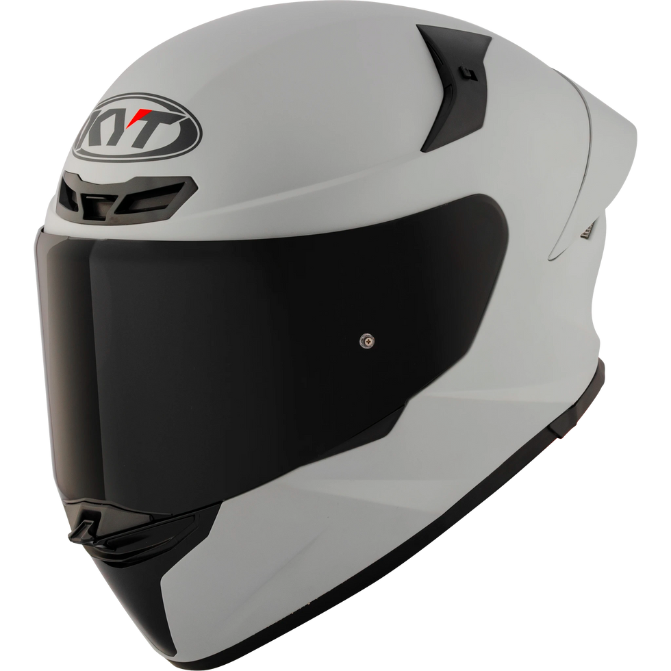 KYT TT Revo Solid Helmet - Plain ASP Grey