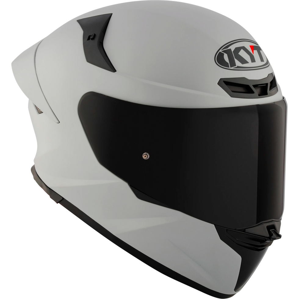 KYT TT Revo Solid Helmet - Plain ASP Grey